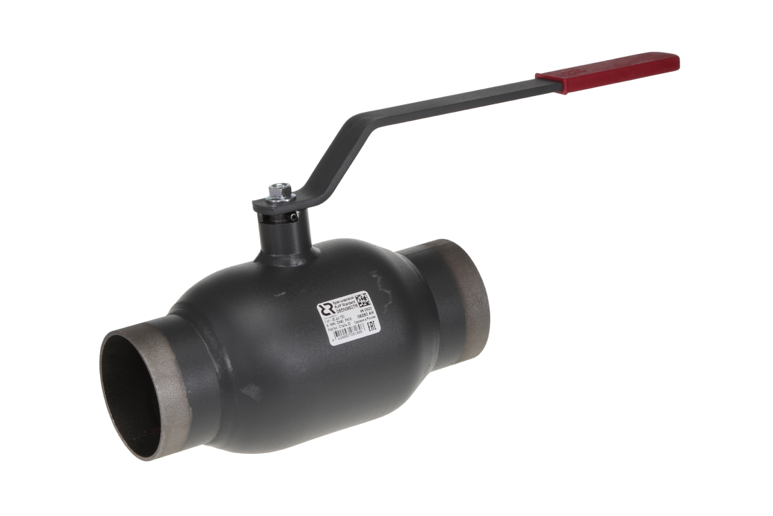 Ридан RJIP Standard 065N9602SR — Кран шаровой WW DN25 PN16 (приварной, с рукояткой, стандартный проход)