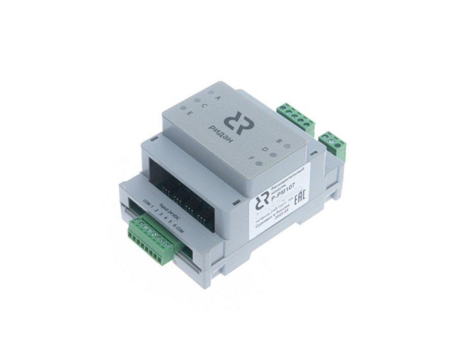 Ридан 080G0290R — Модуль расширительный Р-РМ107, входной управляющий сигнал 6 шт, 24 В, до 50 мА