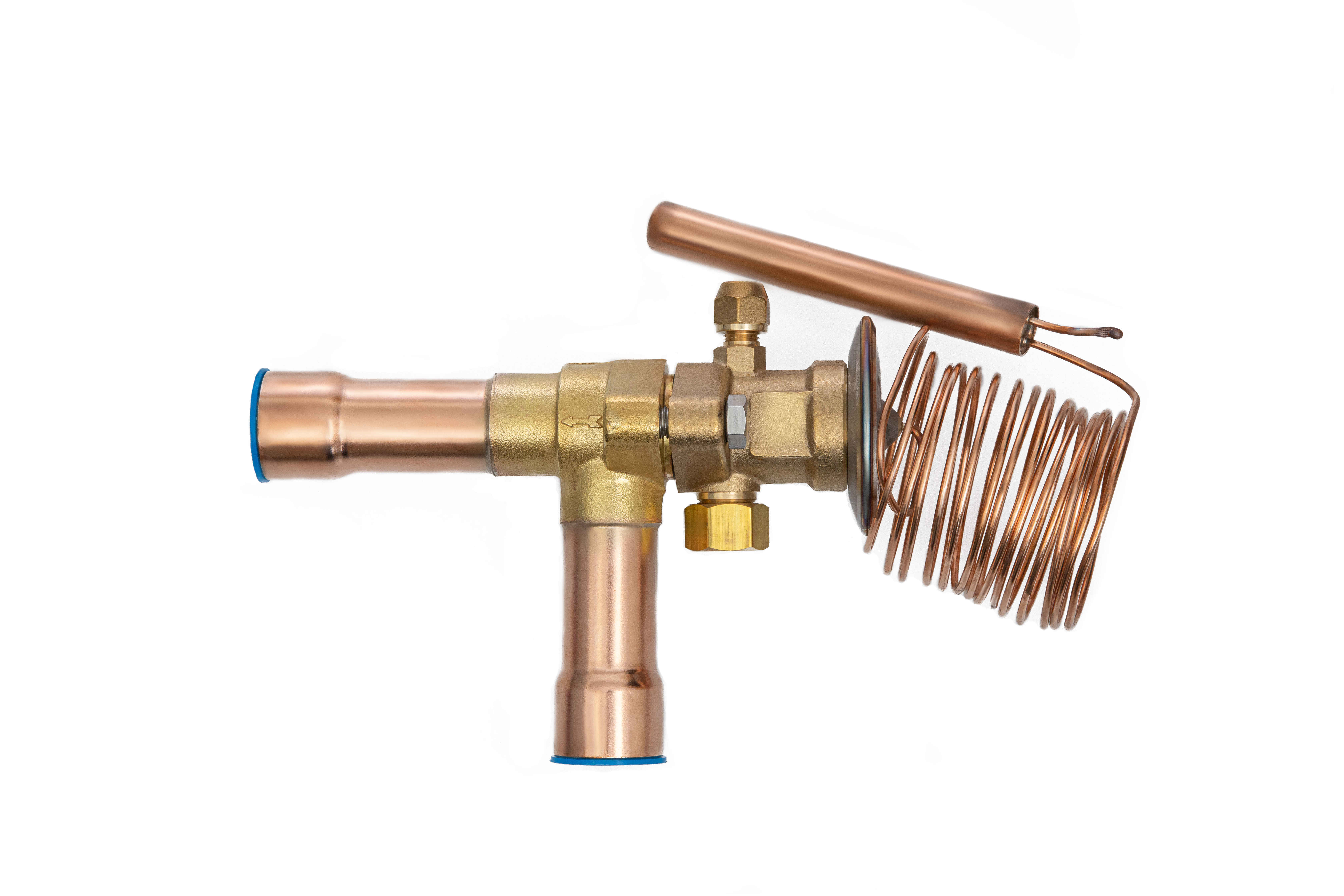 Ридан 069B2211R — Клапан терморегулирующий TE55-11.5, R22, T кипения -40...10 ℃, угловой, присоединительные патрубки 1"1/8