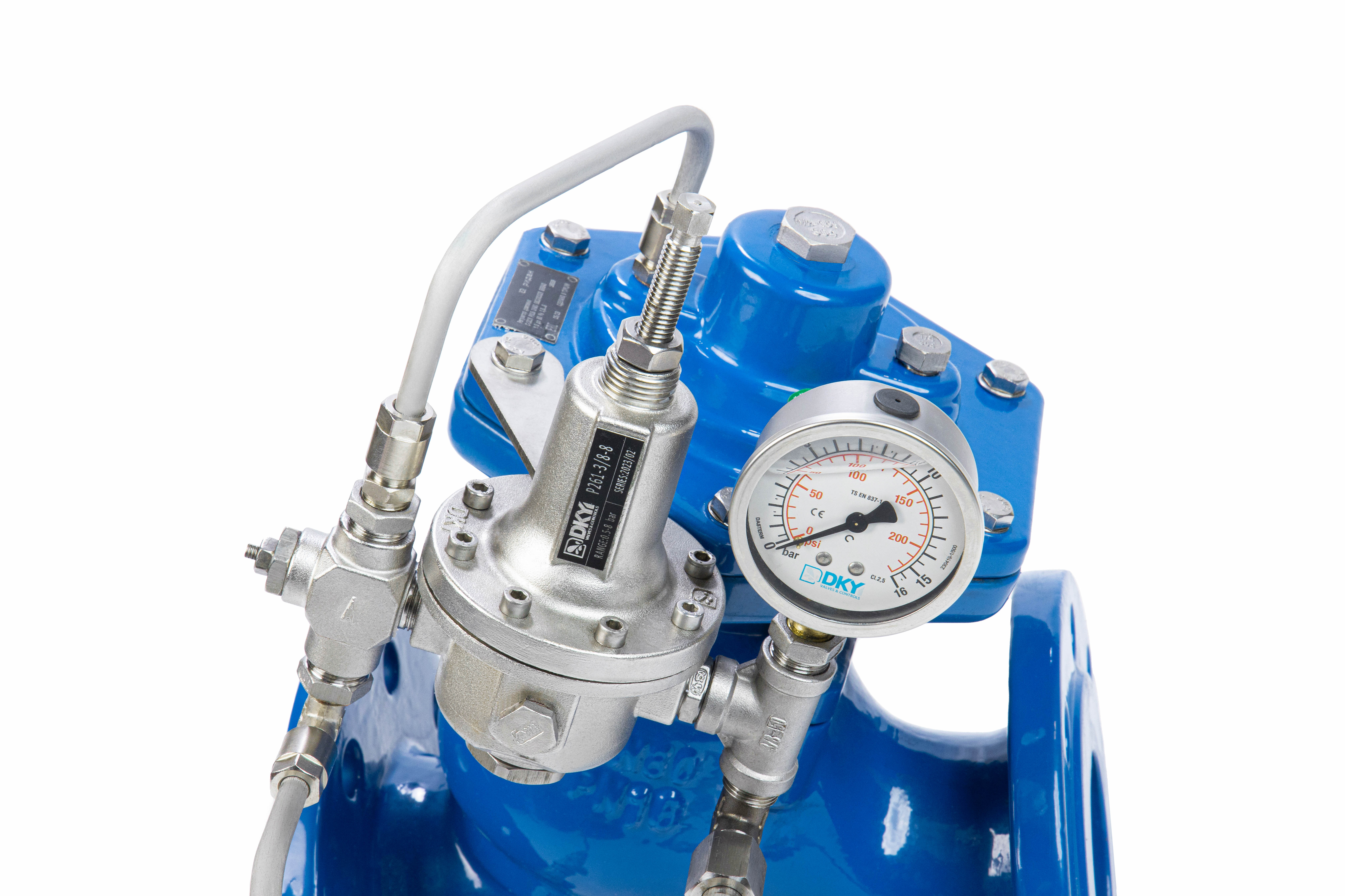 Ридан C101-R 082X6104RL — Регулятор давления «после себя» в сборе DN125, PN16 (диапазон настройки: 0,5...8 бар, L=400 мм)