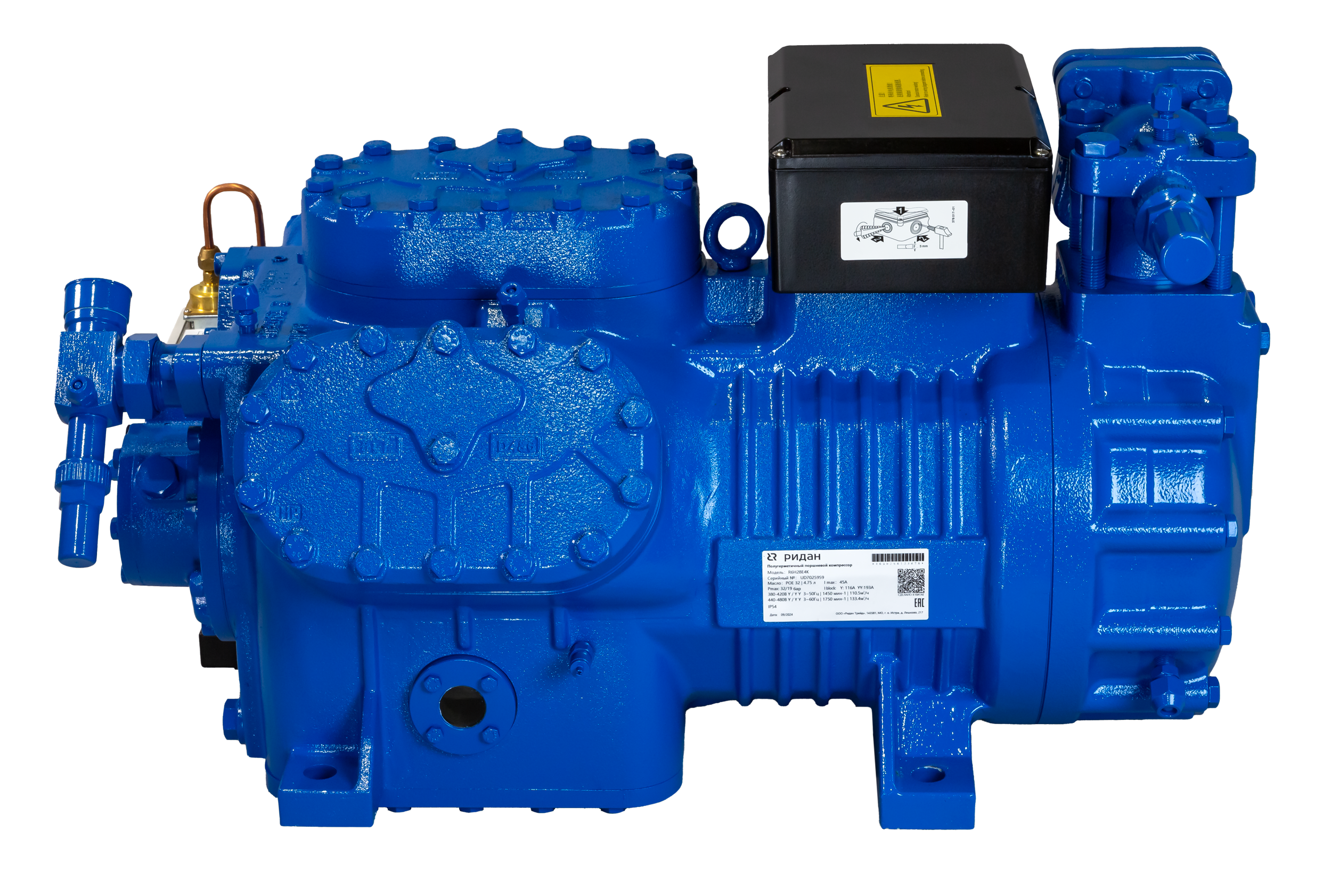 Ридан 171R4633 — Полугерметичный поршневой компрессор R6F53E4K