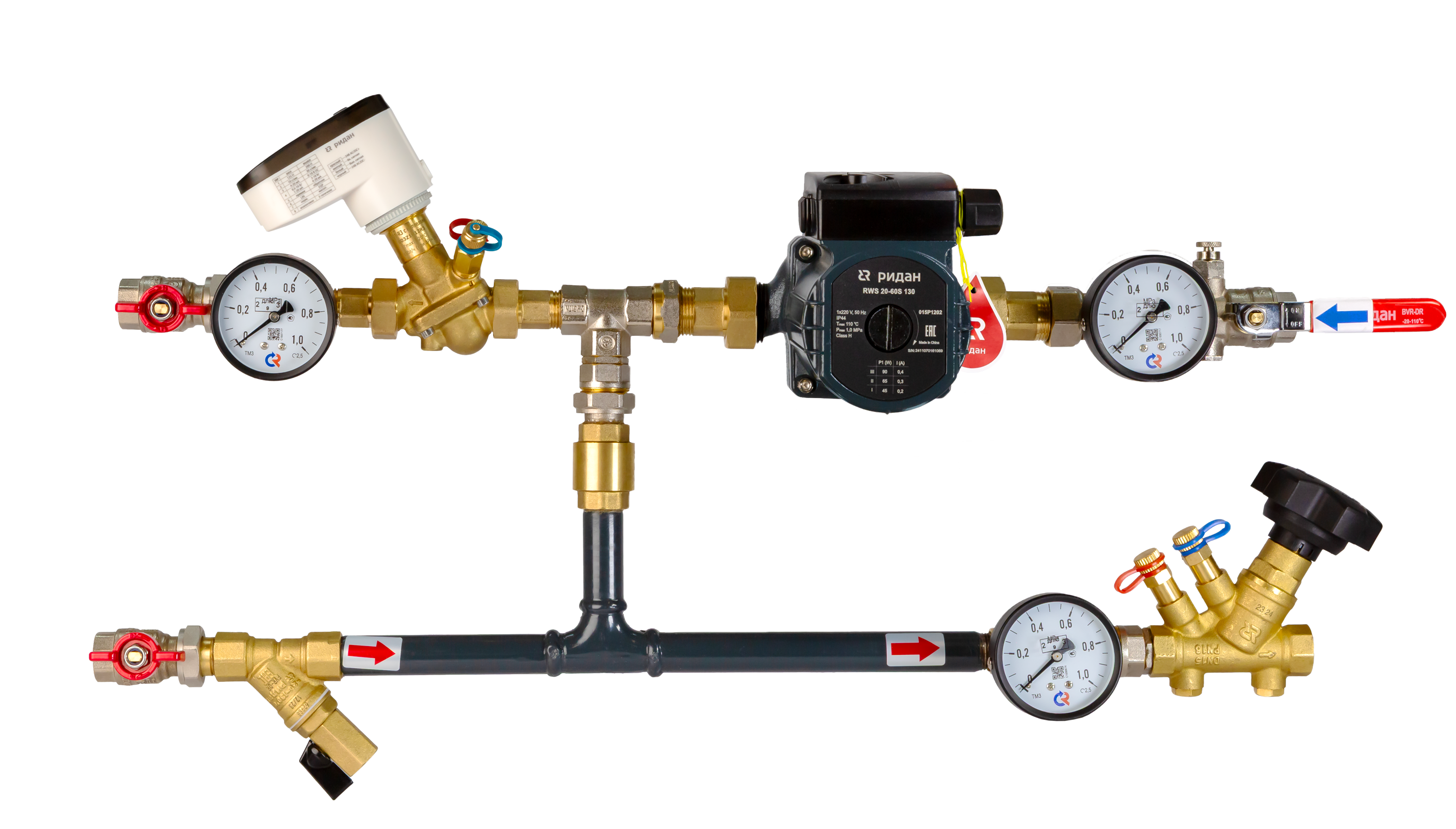 Ридан 122W0106LR — Узел теплоснабжения АУУ-AQT-33-20-20-C-S левый, 0-10В L