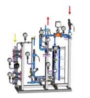Ридан БТП-DS-ХХХ-YYY-C-S V2 - Стандартный узел с водоподогревателем для системы ГВС 